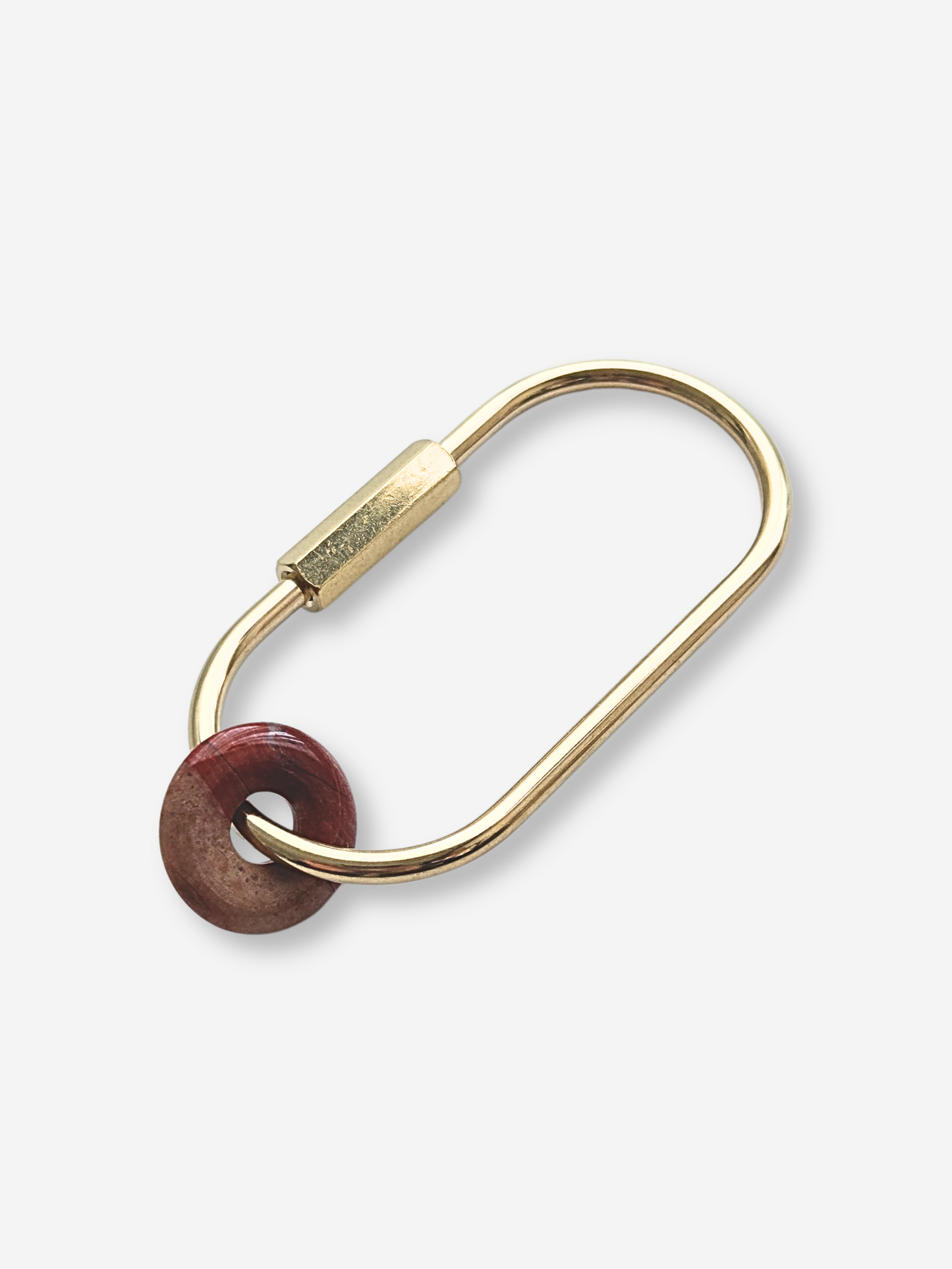 Natural Stone Carabiner Keychain
