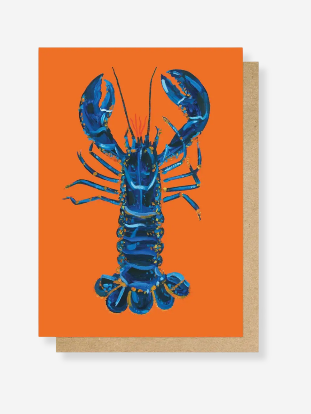 Lobster on Orange by Alice Straker
