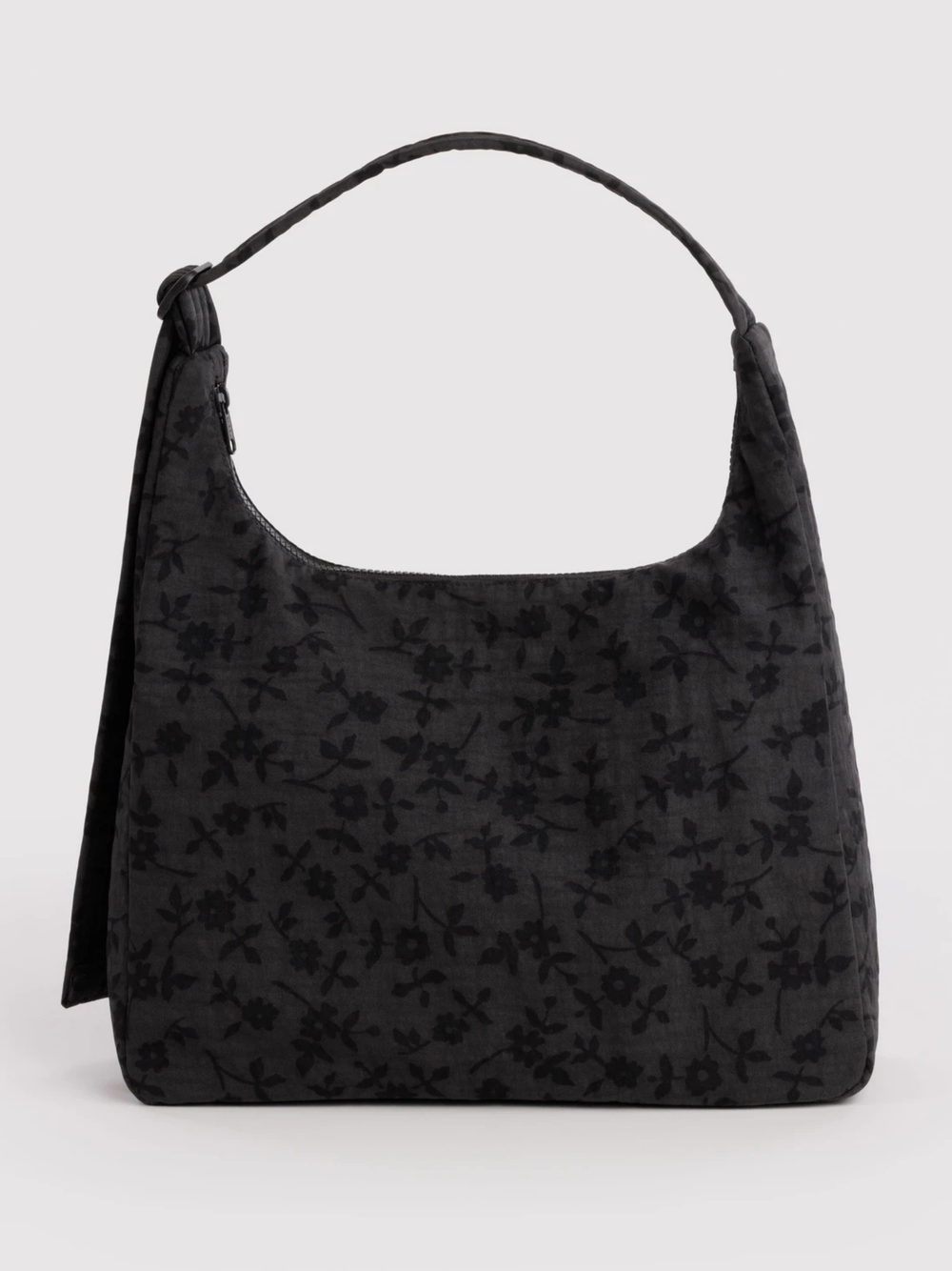 Nylon Shoulder Bag Charcoal Ditsy Floral