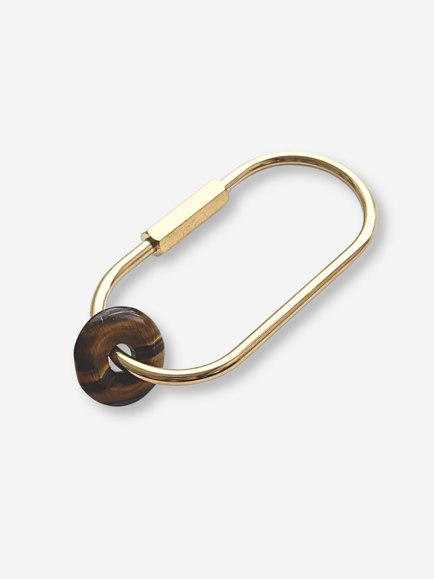 Natural Stone Carabiner Keychain