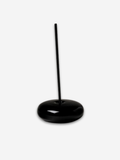 Glass Vessel Incense Holder | Black