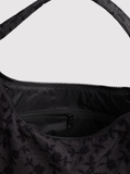 Nylon Shoulder Bag Charcoal Ditsy Floral
