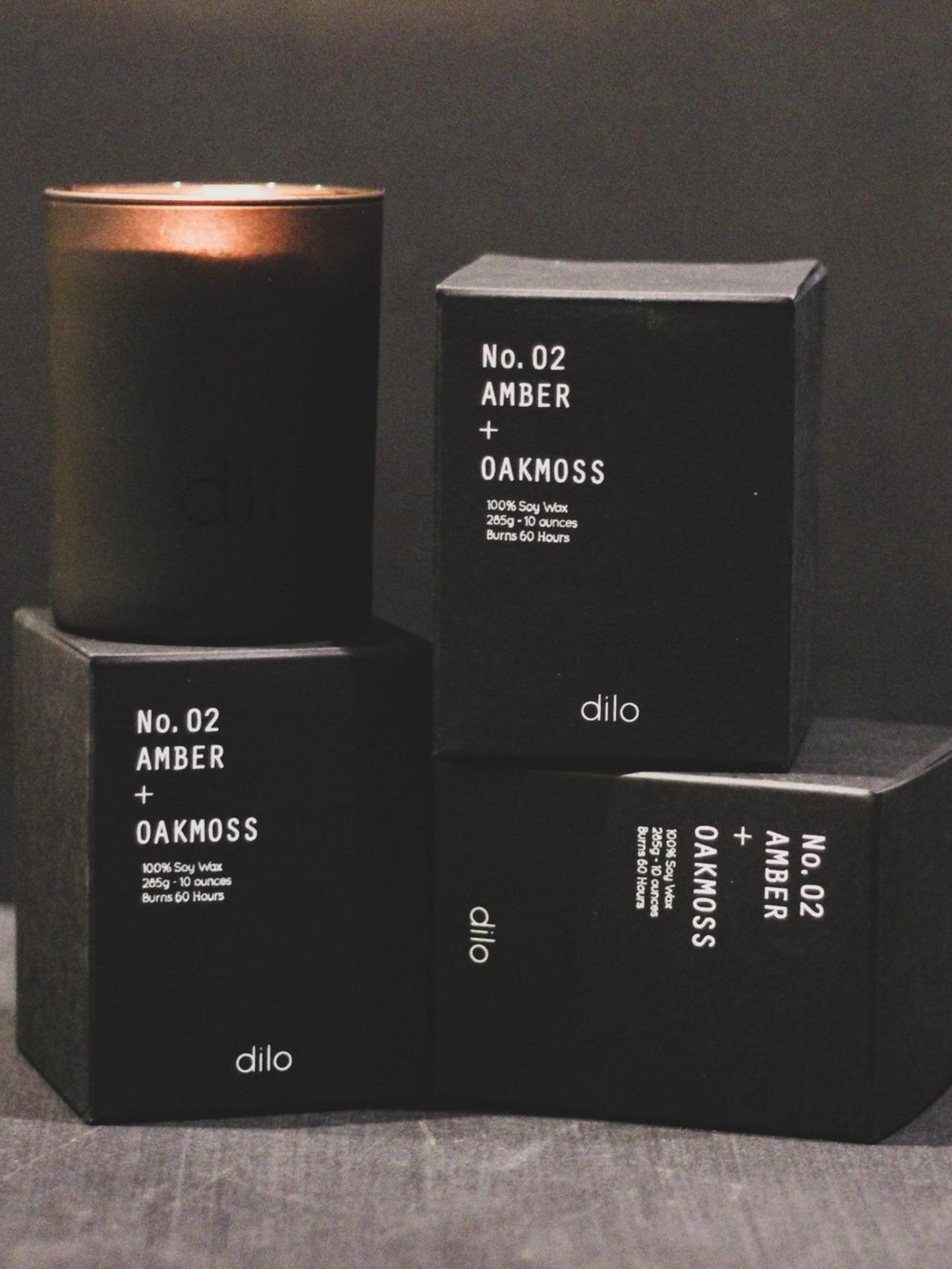 Shades Candle - Amber & Oakmoss