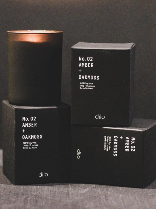 Shades Candle - Amber & Oakmoss