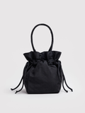 Nylon Drawstring Bag Black