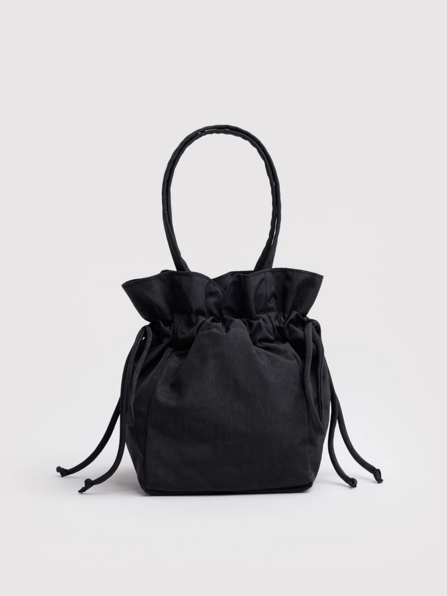 Nylon Drawstring Bag Black