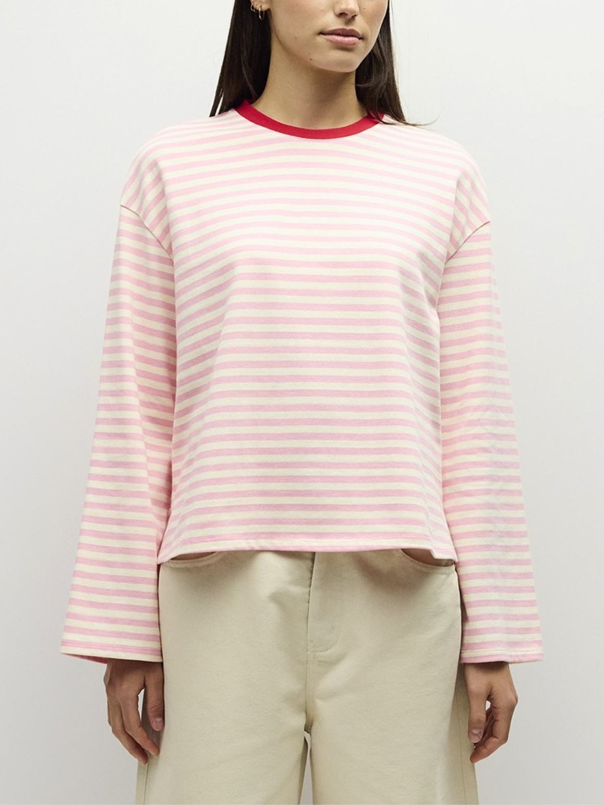Jessie Top Pink-Ivory