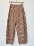 Gingham Arc Pants | Cinnamon Gingham