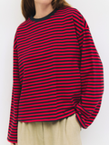 Callahan Top | Navy Red