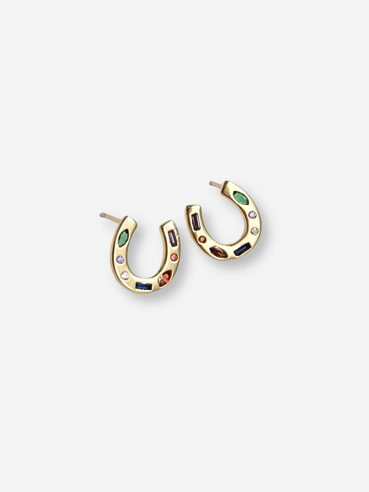 LIMITED EDITION | Rainbow Horseshoe Studs