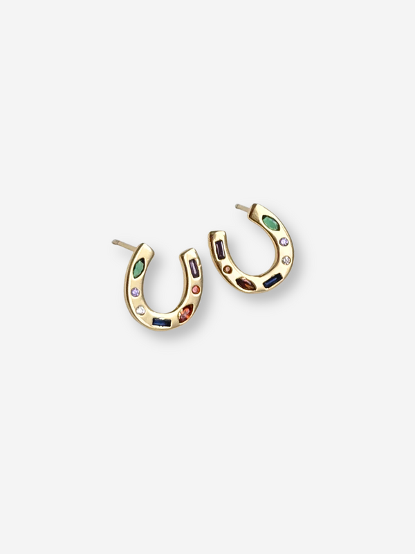 LIMITED EDITION | Rainbow Horseshoe Studs