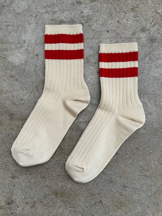 Her Socks Varsity | Red