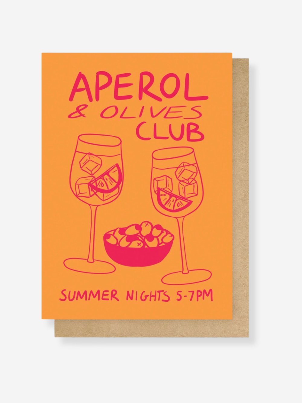 Aperol & Olives Club Greeting Card
