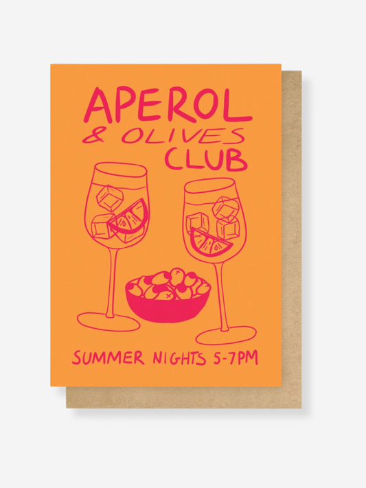 Aperol & Olives Club Greeting Card
