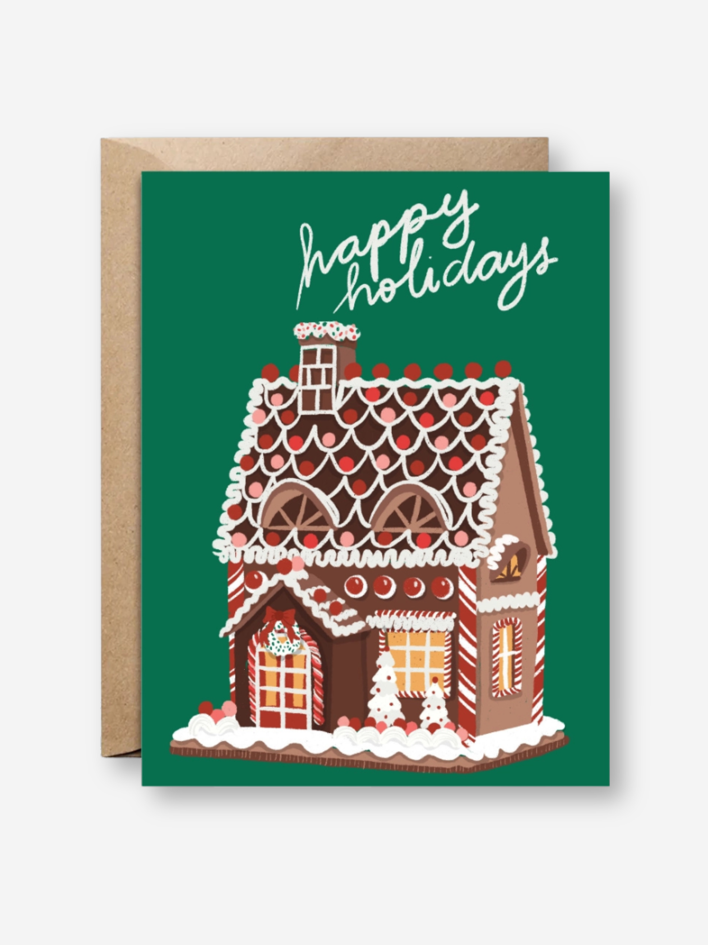 Gingerbread House Holidays Card