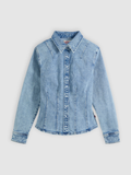 Denim Shaped Shirt Dust Stone