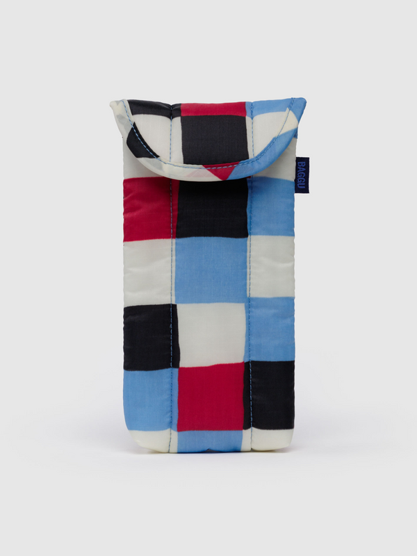 Puffy Glasses Sleeve | Painted Check