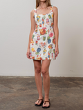 Tropical Print Mini Dress
