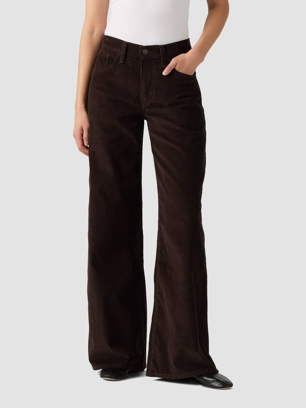 Middy Wide Leg Java Corduroy
