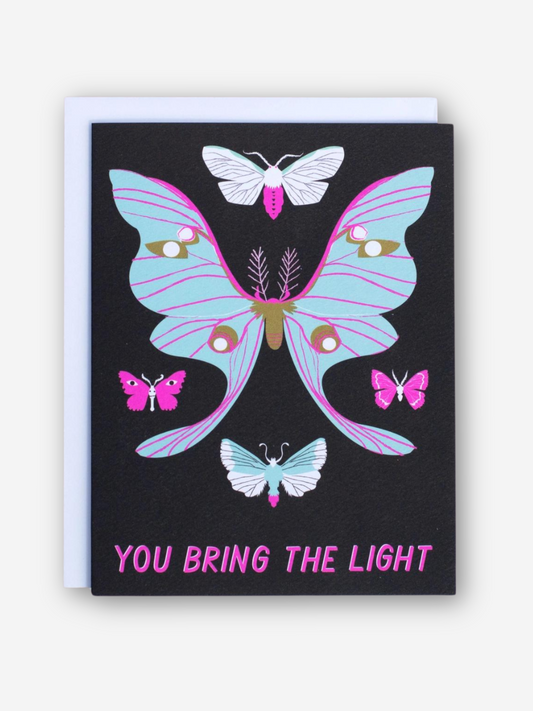 You Bring the Light Moth Card