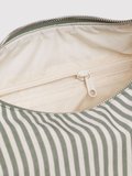 Nylon Meringue Bag Sage Stripe