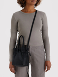 Nylon Drawstring Bag Black