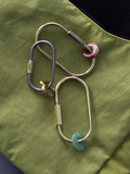 Natural Stone Carabiner Keychain