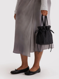 Nylon Drawstring Bag Black