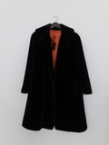 VINTAGE by TUU | Black Faux Fur Midi Jacket (M-L)