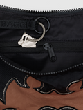 Medium Nylon Crescent Bag | Western Appliqué