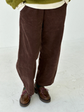 Corduroy Arc Pants | Chocolate