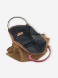 Suede Leather Work Tote  | Azul