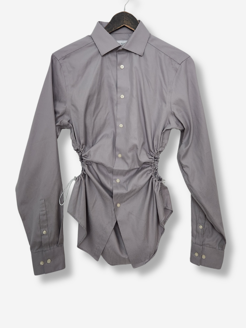 Bungee Shirt Cool Grey Tonal Stripe S