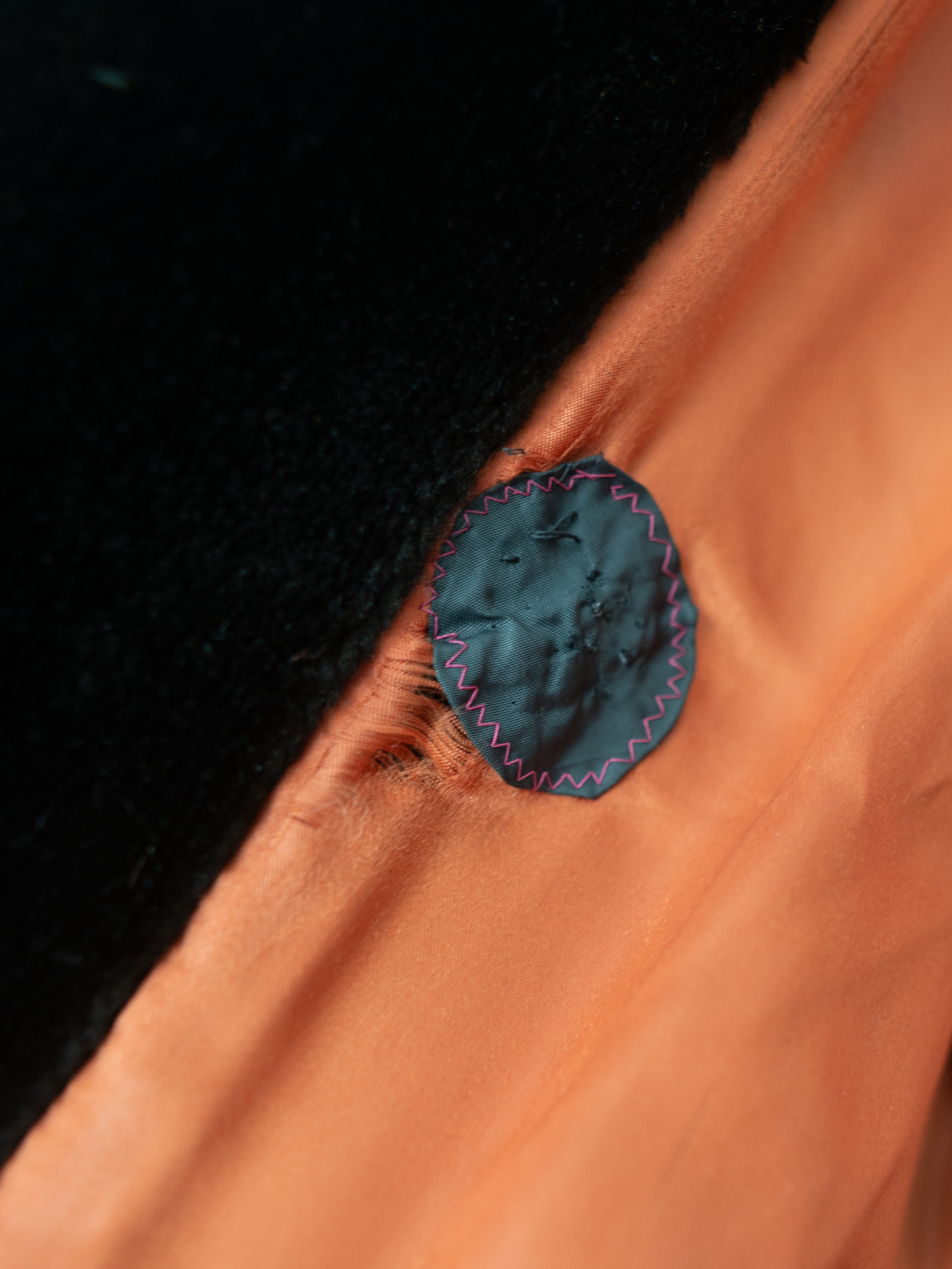 VINTAGE by TUU | Black Faux Fur Midi Jacket (M-L)