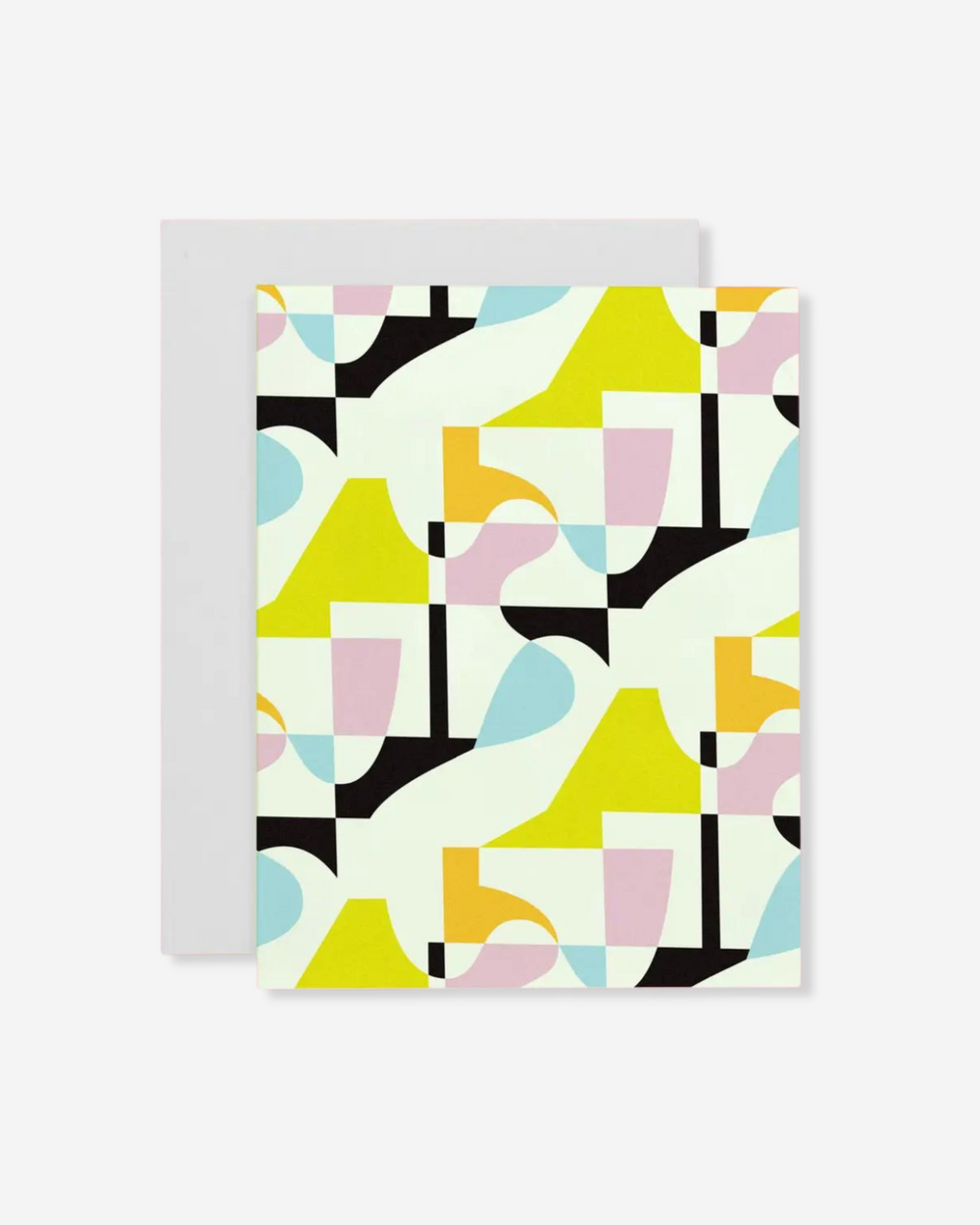 Day Tripper Abstract Blank Card