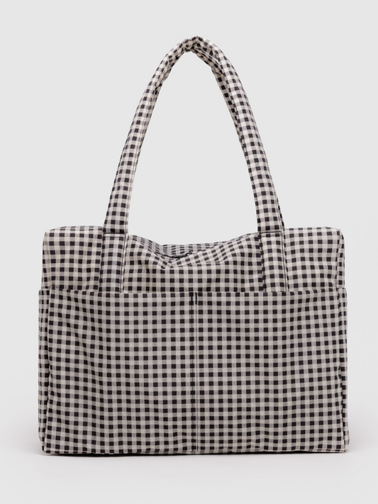 Cloud Carry-on | Black & White Gingham