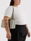 Nylon Bowler Bag Sage Stripe