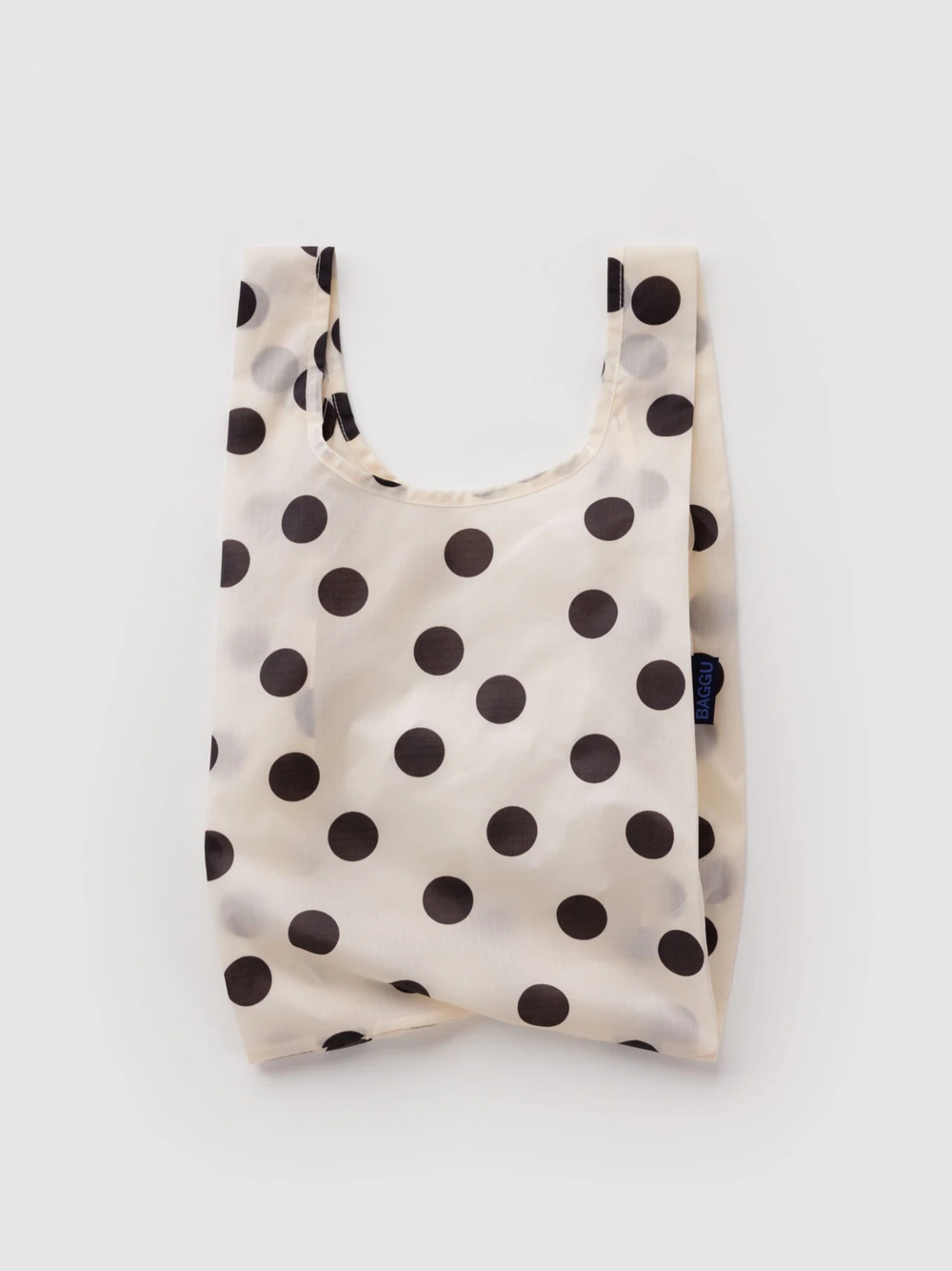 Baby Baggu Cream & Black Polka Dot