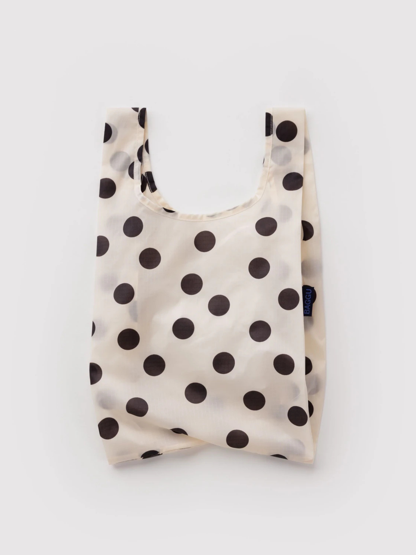 Baby Baggu Cream & Black Polka Dot