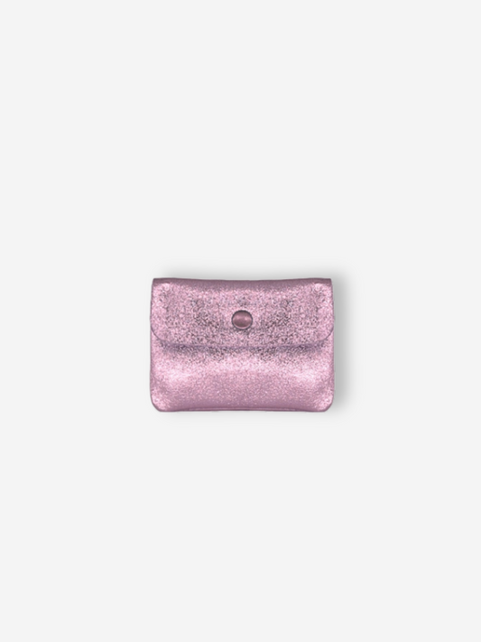 Leather Wallet | Metallic Lilac