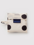 Baby Baggu Cream & Black Polka Dot