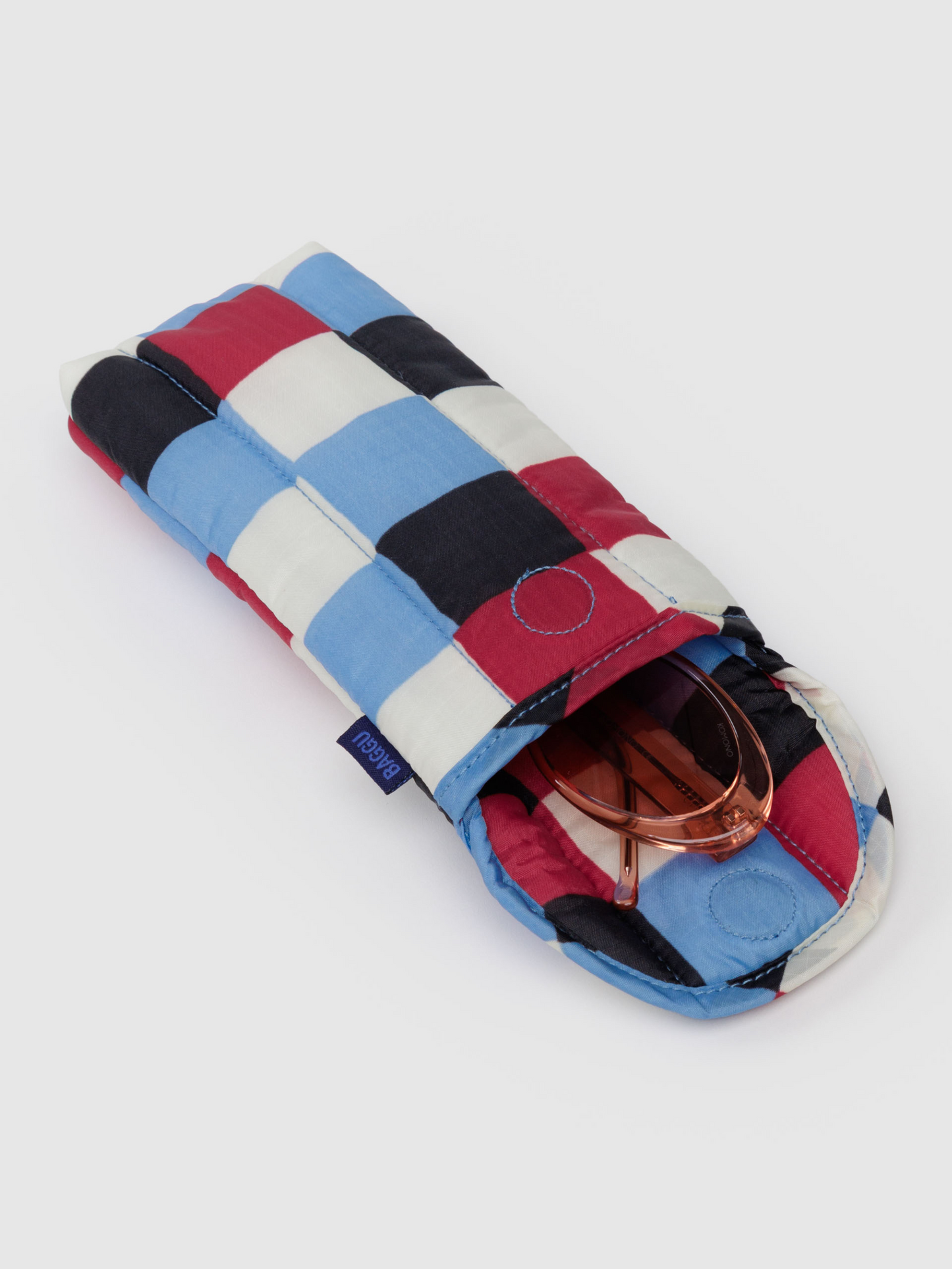 Puffy Glasses Sleeve | Painted Check