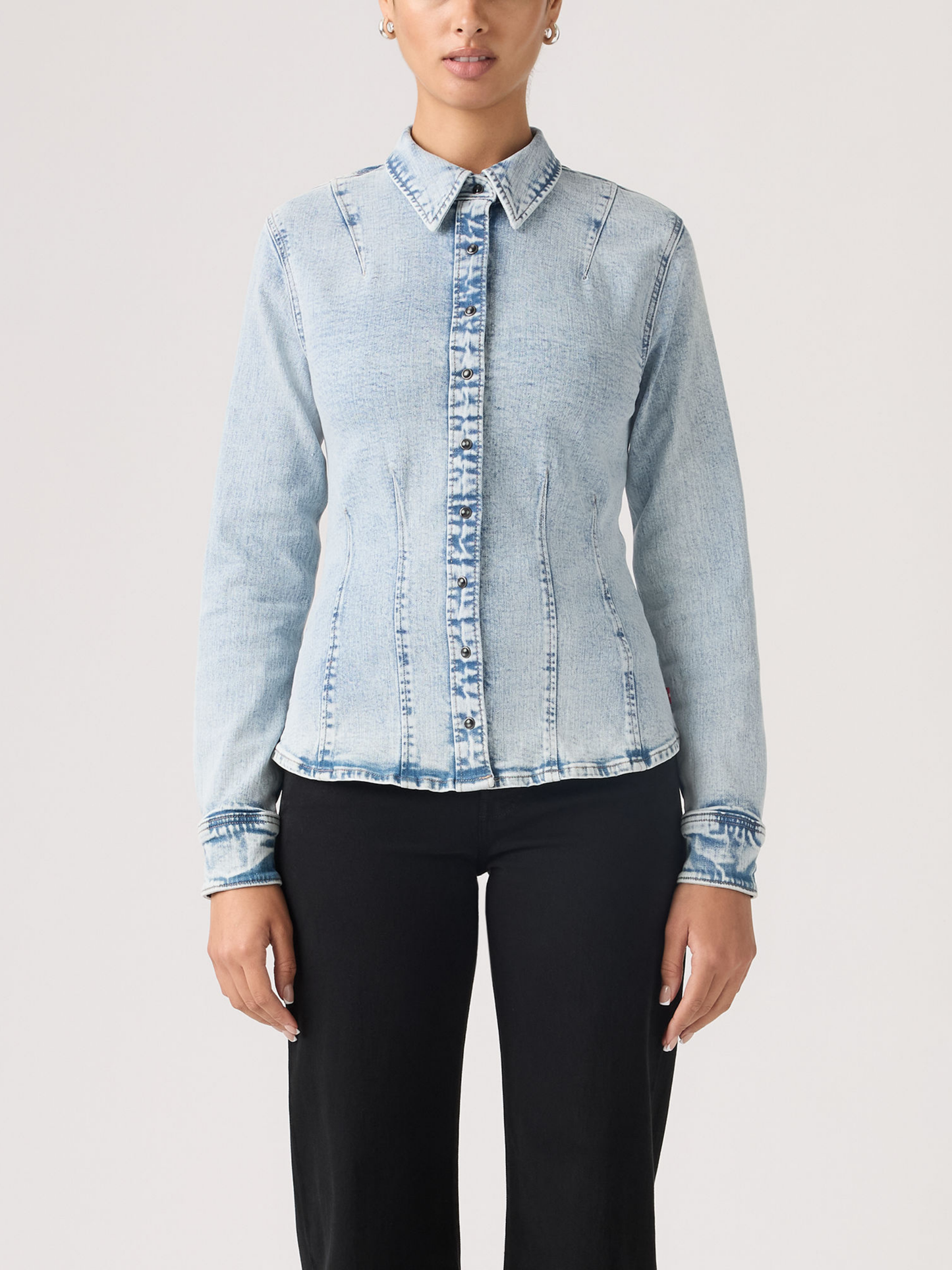 Denim Shaped Shirt Dust Stone