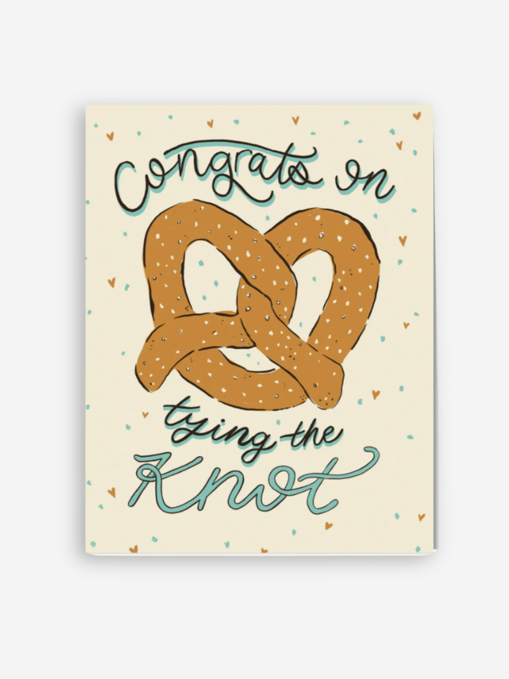 Pretzel Wedding Card