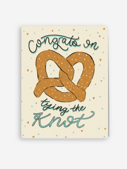Pretzel Wedding Card