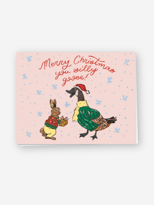 Silly Goose Christmas Card