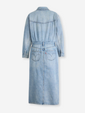 Western Denim Midi Dress
