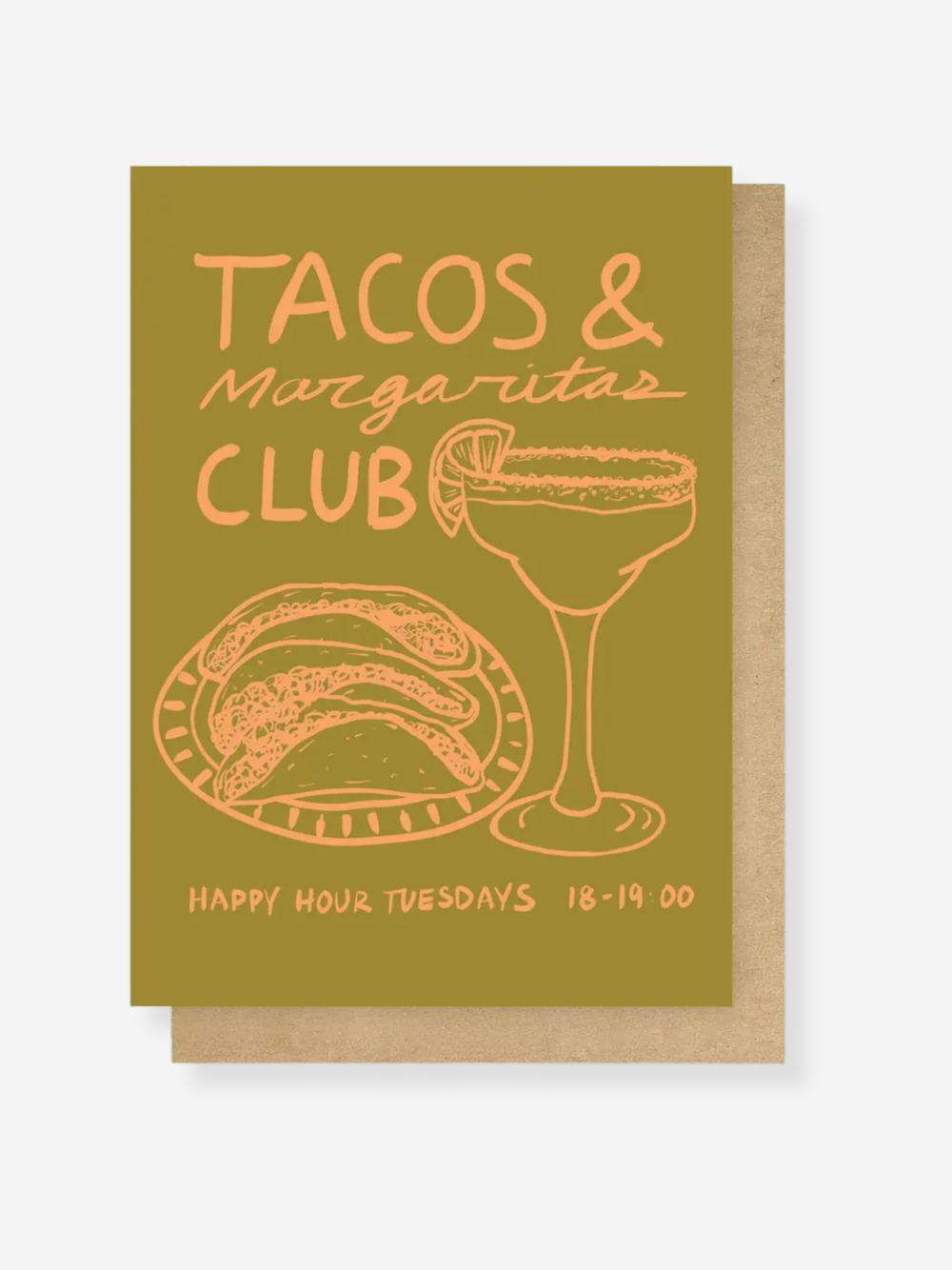 Tacos & Margarita Club Greeting Card