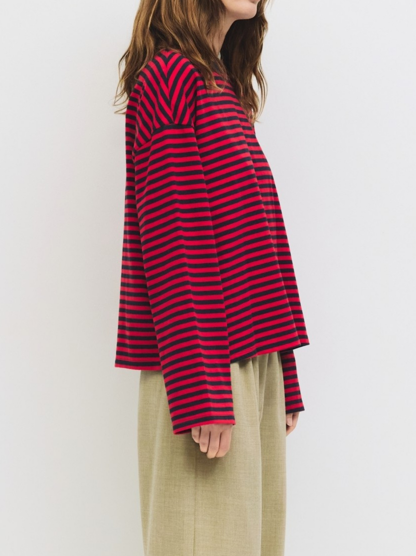 Callahan Top | Navy Red