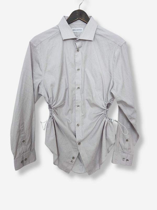 Bungee Shirt Light Grey Stripe M